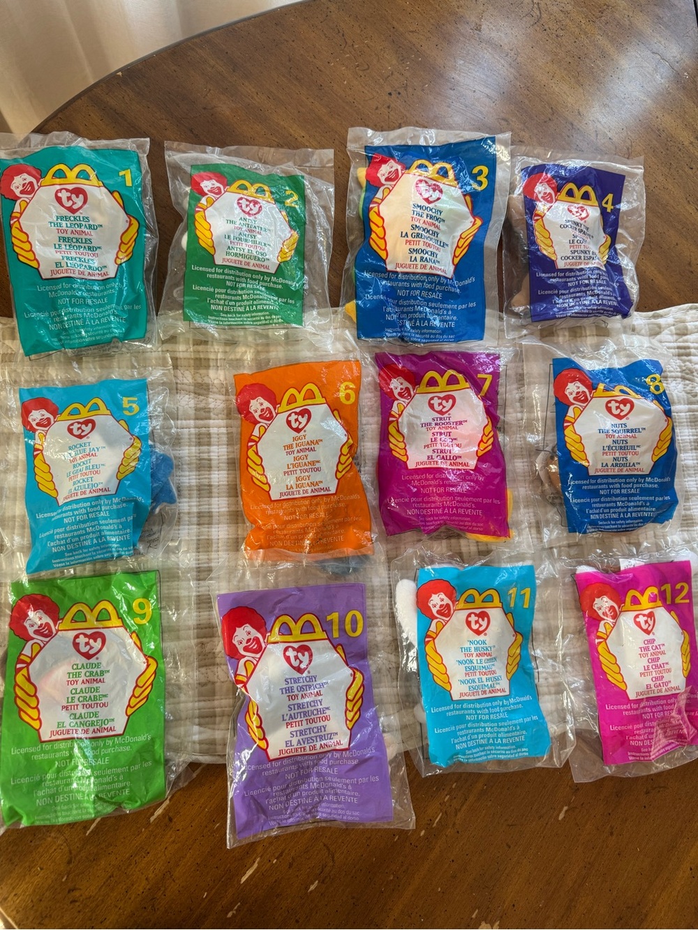 Ty Beanie Babies x McDonald's Vintage Happy Meal Toys - Multicolor Pack